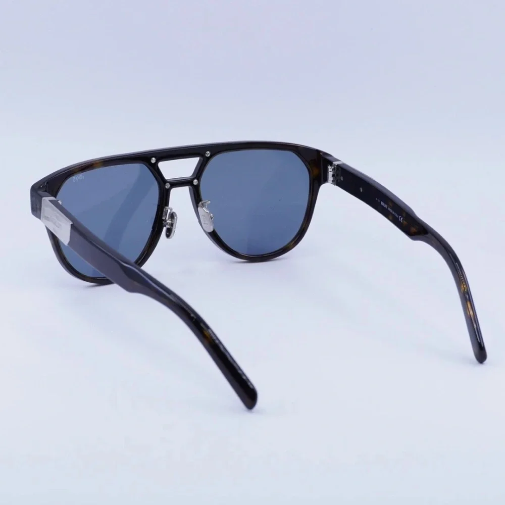 New! Berluti BL40002U 52V Sunglasses with Blue Lenses, Authentic